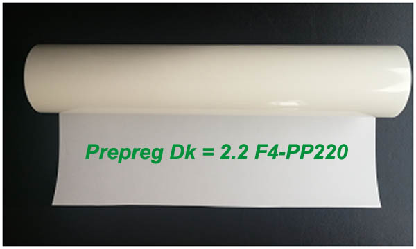 Préimprégné DK = 2,2 F4 - pp220