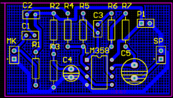 Use your finger to sense the heating area of the PCB board