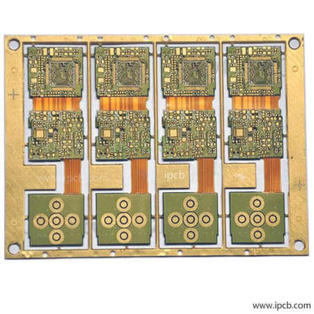 Yellow soldermask Rigid-Flex PCB(R-FPCB) 