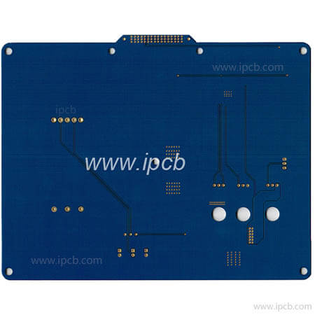 Fabricación de PCB azul oscuro de 2 capas