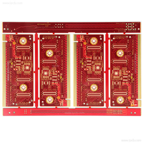Soudage par blocage rouge + collage ​ Carte de circuit imprimé Goldfinger