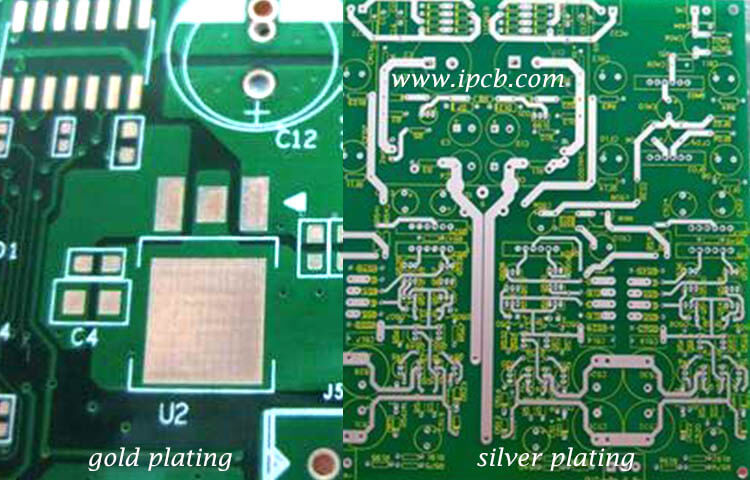 PCB gold plating and silver plating