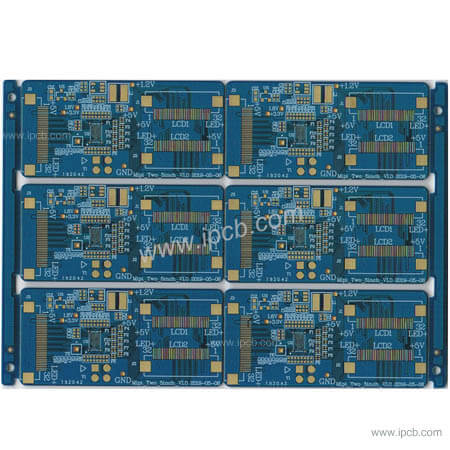 Double sided PCB board for relay protection 
