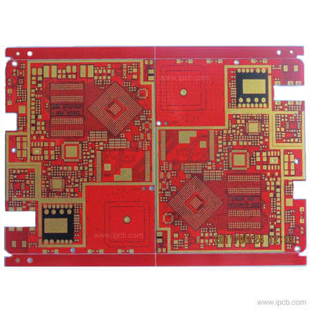 10 capas de PCB rojos