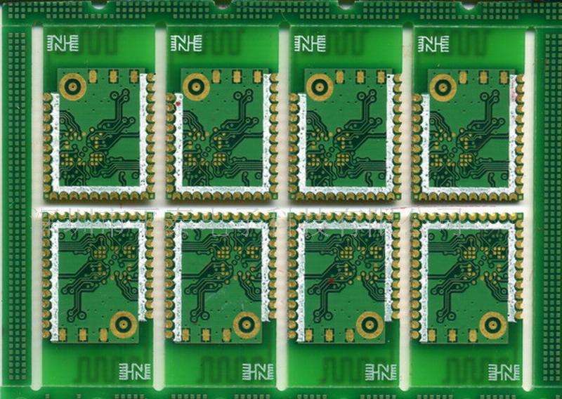 Circuit board production of metallized half-hole boards