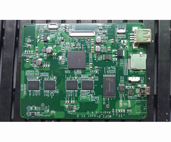 綠色PCB晶片基板的視覺效果
