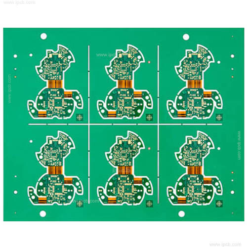Placa de circuito impreso rígido y Flexible