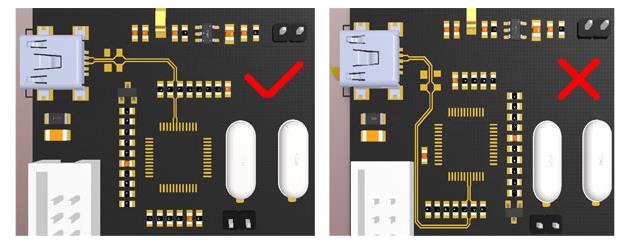 USB2.0 PCB wiring key and experience