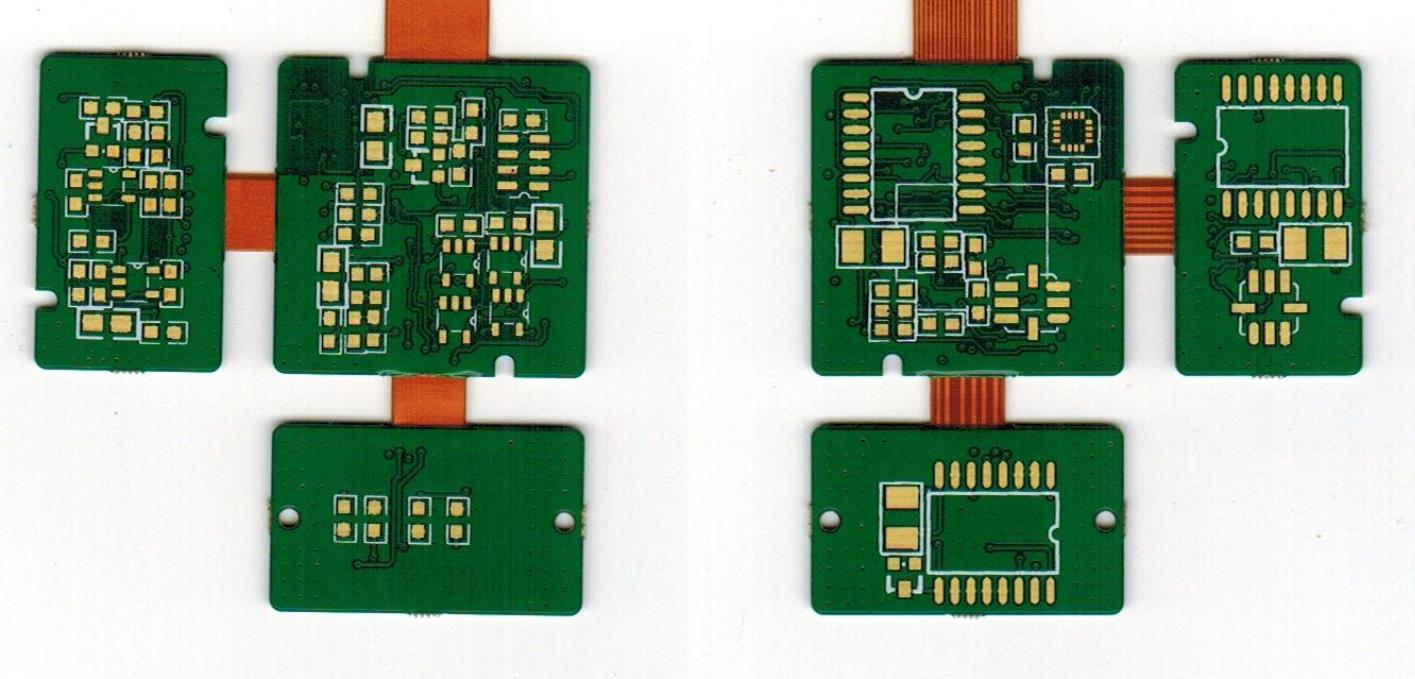 Composición y diseño de la pila de placas impresas flexibles de 4 capas